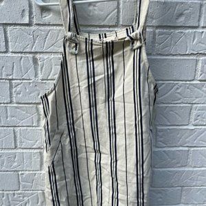 Altar’d State Overall Jumper Dress Striped